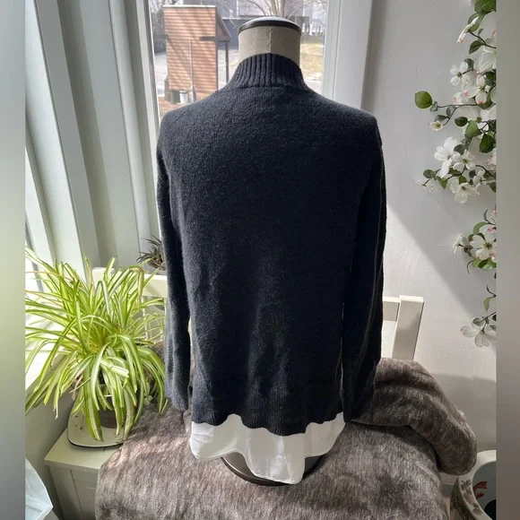 Simply Vera Crystal Neck Knit Layered Sweater, Size L - Picture 5 of 14